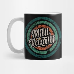 Milli Vanilli // Retro Circle Crack Vintage Mug